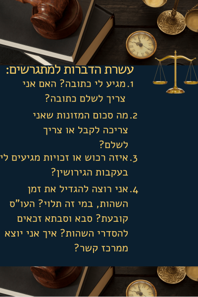 תמצית גרפית — עשרת הדיברות למתגרשים